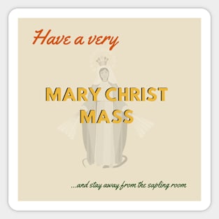 Mary Christmas Sticker